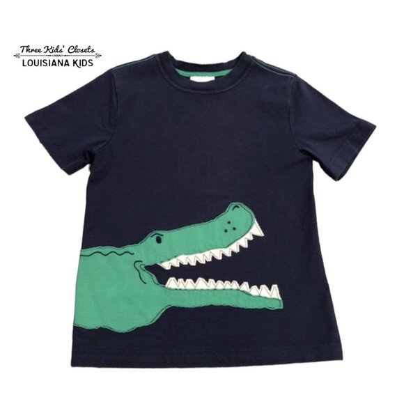 Hanna Andersson Other - Hanna Andersson Sz 110 (5) Alligator Appliqué Shirt